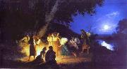 Henryk Siemiradzki Night on the eve of Ivan Kupala France oil painting artist